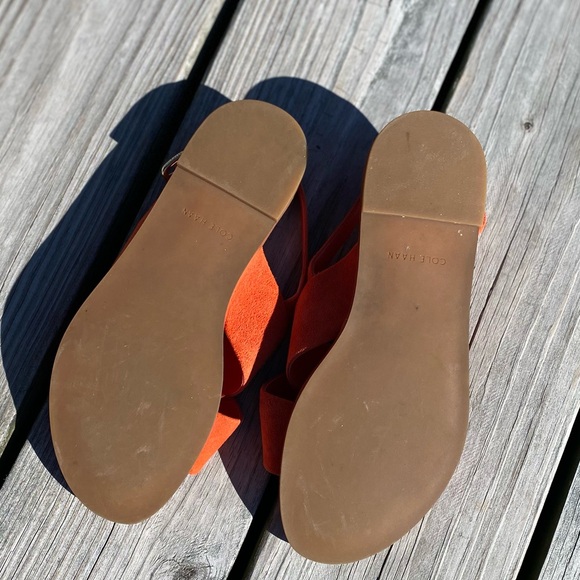 Cole Haan Fernanda Grand 360 Suede Sandals Sz 7 EUC - Picture 2 of 6